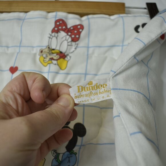 Vintage Dundee Disney Mickey Friends Baby Toddler Sleeping Bag Quilt Comforter - Picture 4 of 7